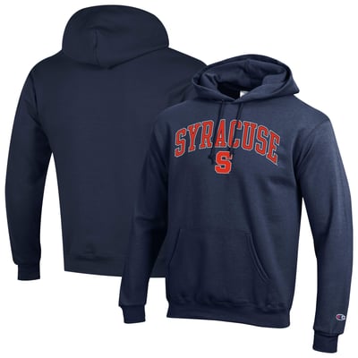  Syracuse Orange Champion Arch Over Logo Pullover Hoodie - Navy